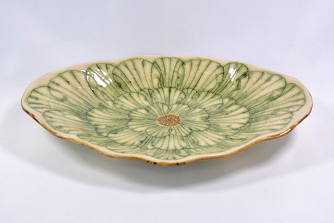 食器 舟形皿 牡丹 緑 松泉窯 加藤芳平 美濃焼 陶磁器 Yoshihei Katou 加藤 芳平 美濃焼皿 盆 プレート Takumi Japan 食器 舟形皿 牡丹 緑 松泉窯 加藤芳平 美濃焼 陶磁器 Yoshihei Katou 加藤 芳平 美濃焼皿 盆 プレート Takumi Japan